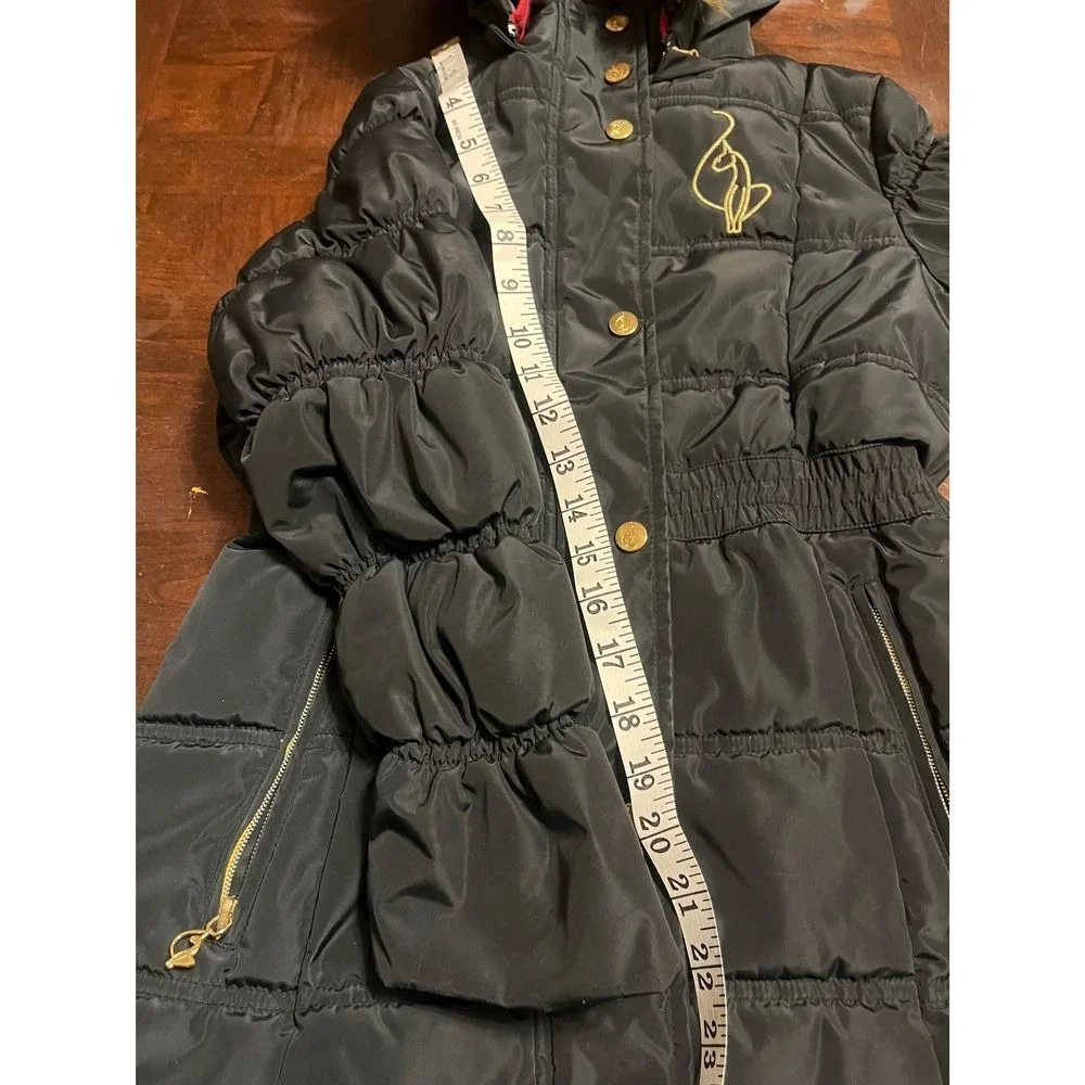 VTG BABY PHAT INSULATED PUFFER JACKET GIRLS S 7-8 FLEECE LINED FAUX FUR Y2K